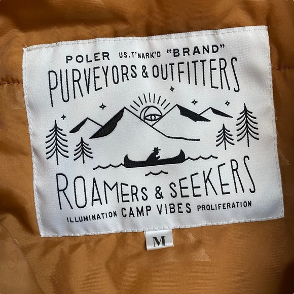 Poler Scout Parka Hooded Coat Medium Colorblock Urban Outfitters Synthetic Fill - Picture 5 of 12